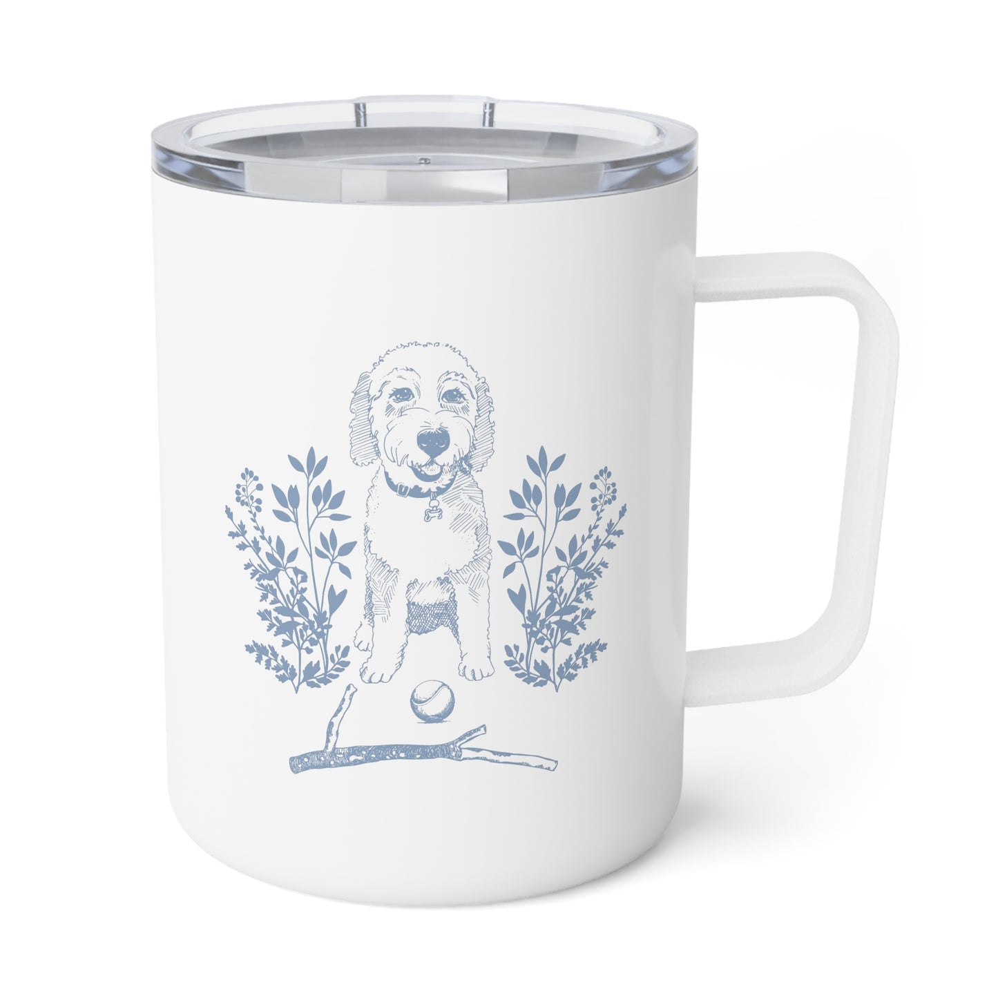 Bernedoodle Insulated Coffee Mug, 10oz Saffir