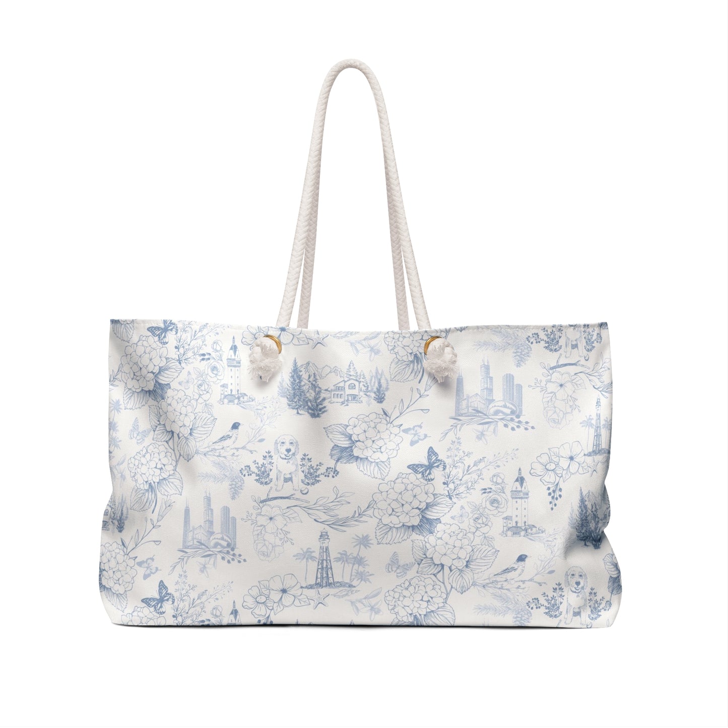 Weekender Bag, Saffir Fahey Toile