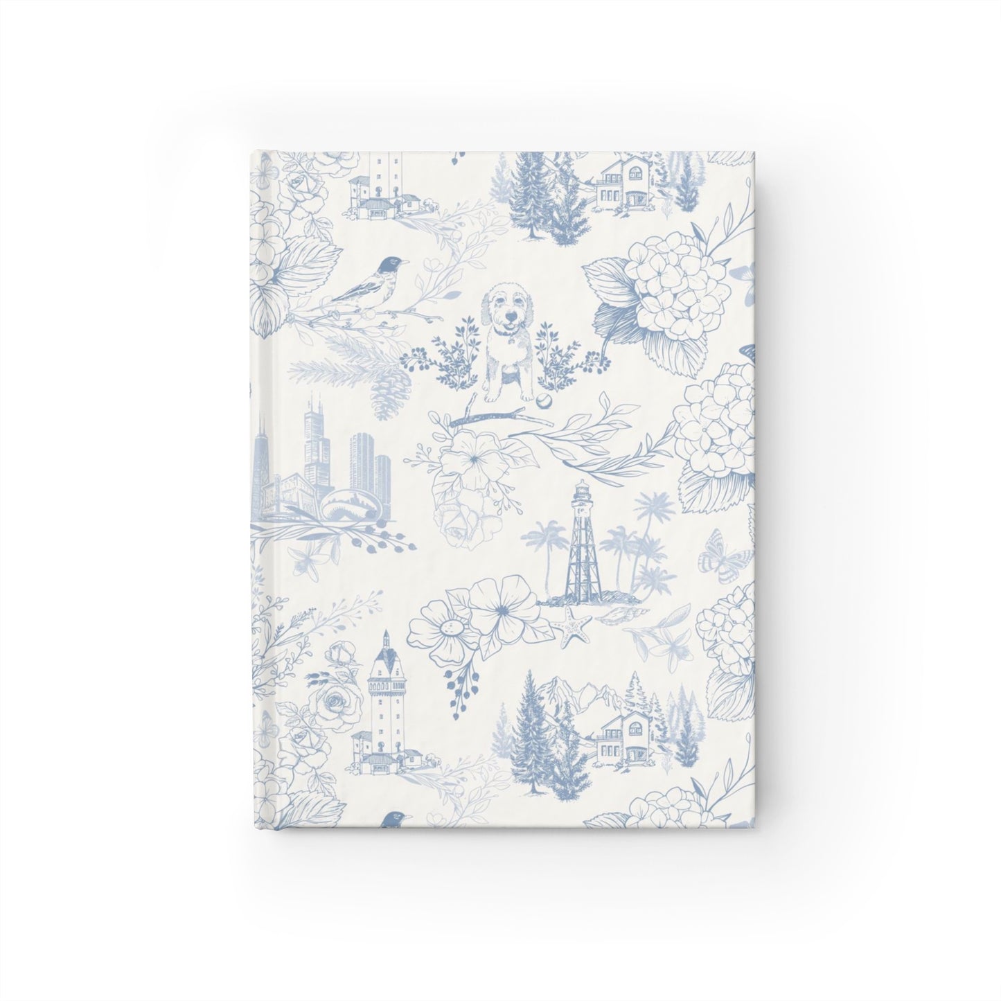 Saffir Fahey Toile Journal - Blank