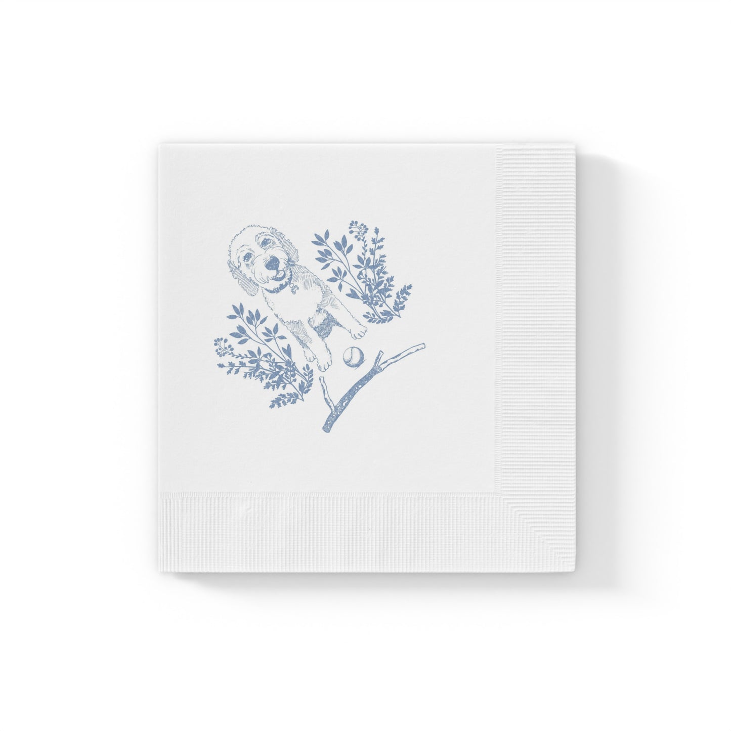 White Coined Napkins KODIAK Saffir Fahey