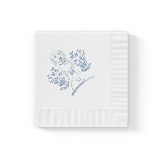 White Coined Napkins KODIAK Saffir Fahey