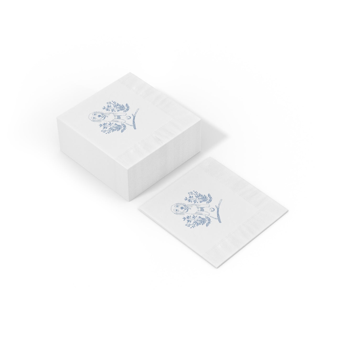 White Coined Napkins KODIAK Saffir Fahey