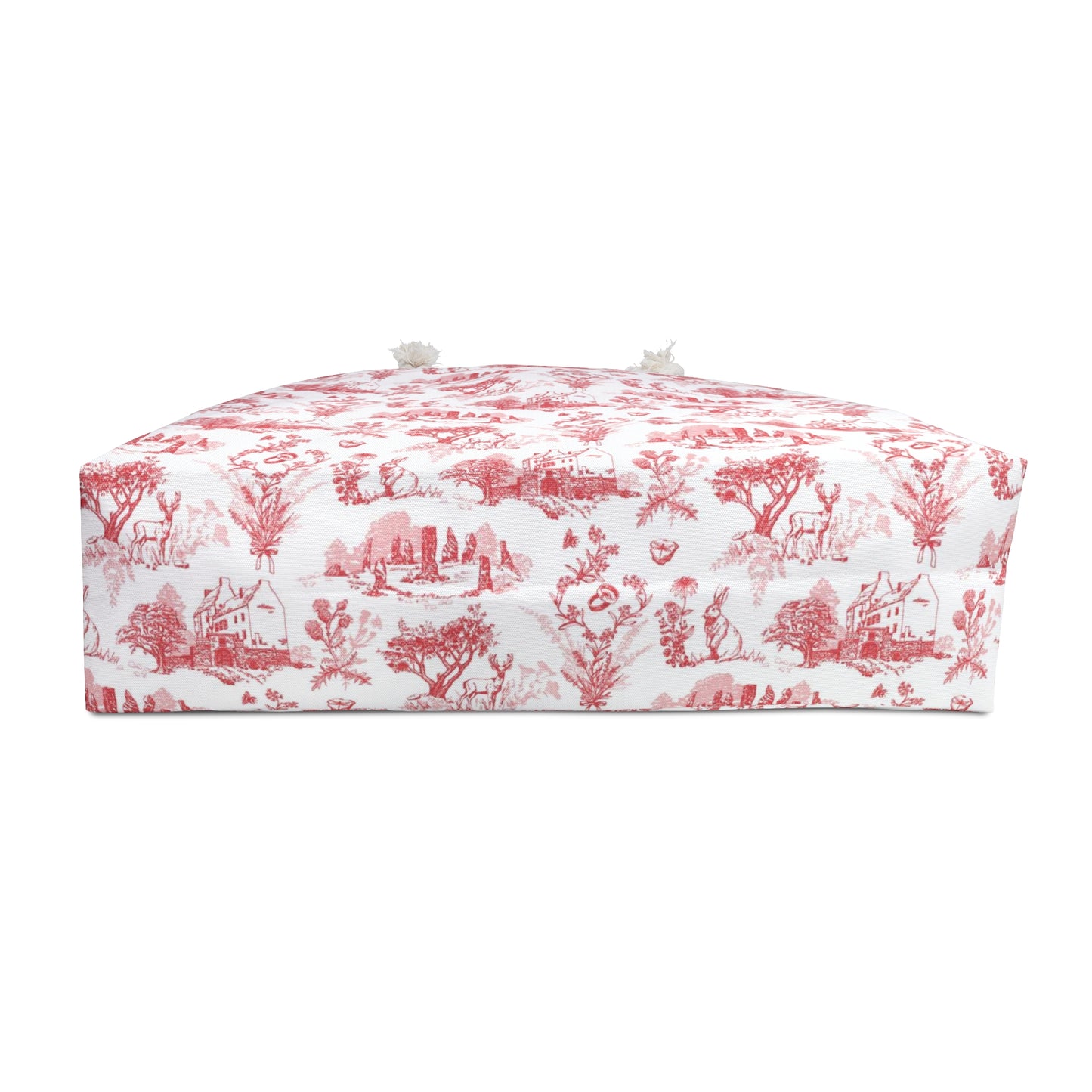 Sassenach Toile Weekender Bag — Outlander-inspired Red Travel Tote