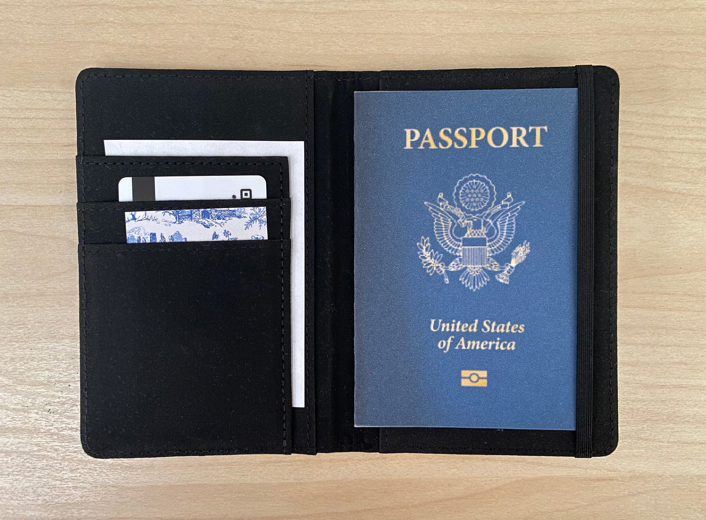 Sassenach Blue Toile Passport Cover | Outlander-inspired Travel organizer | Scottish Highlands | French Toile