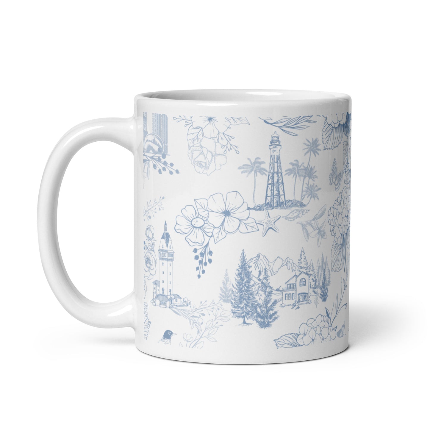 Saffir Fahey Wedding Toile Mug FREE SHIPPING