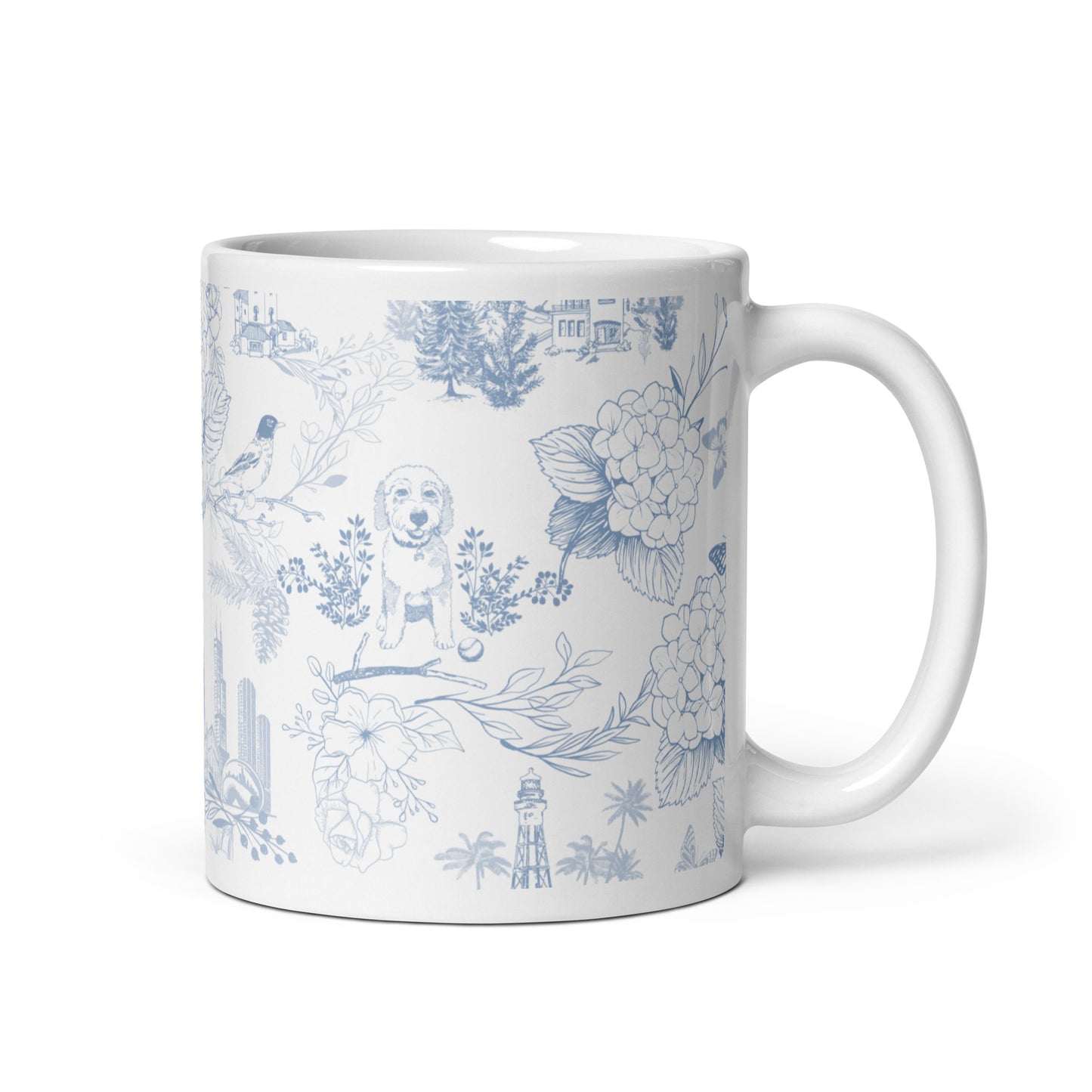 Saffir Fahey Wedding Toile Mug FREE SHIPPING